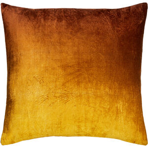 Theodosia 22 X 22 inch Mustard/Brown Accent Pillow