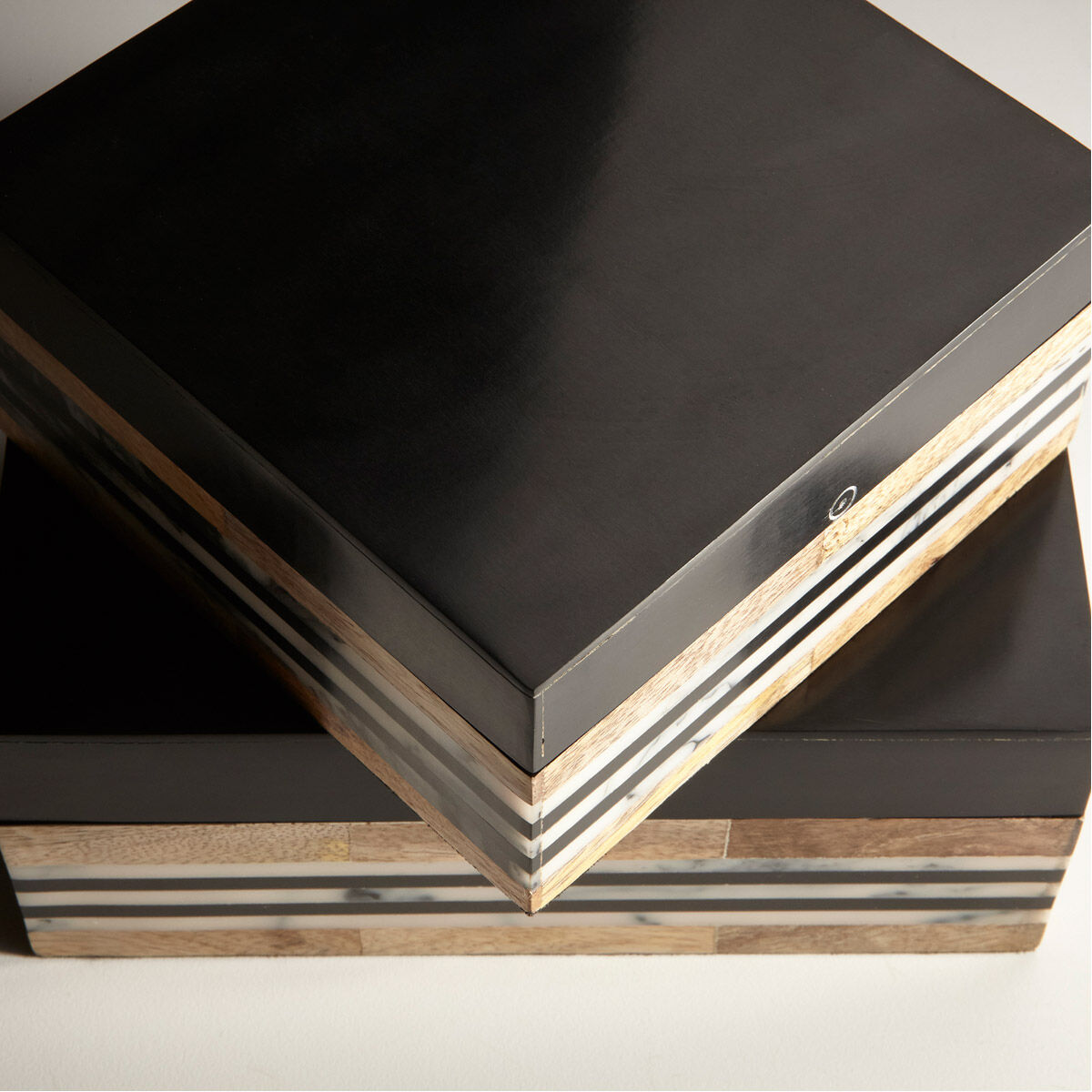 Avondale Natural And Black Container, Small