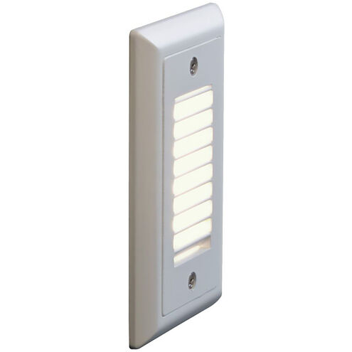 Step 1 2 watt White Step Light in Amber, Vertical Louver