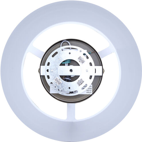 Daxton 1 Light 12.75 inch Matte White and Gold Semi-Flush Mount Ceiling Light