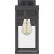 Keaton 1 Light 14 inch Mottled Black Outdoor Wall Lantern, Small