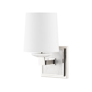Elwood 1 Light 6 inch Polished Nickel Wall Sconce Wall Light, Drum/Cylinder