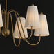 Valette 6 Light 37.25 inch Natural Aged Brass Chandelier Ceiling Light