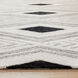 Vani 130 X 94 inch Black/White Rug in 8 x 11