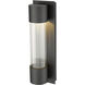 Striate Outdoor Wall Light in Black