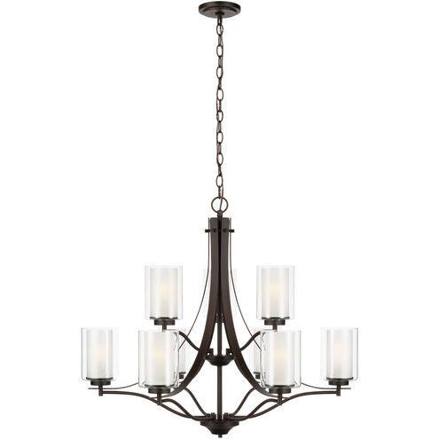 Elmwood Park 9 Light 32 inch Bronze Chandelier Ceiling Light