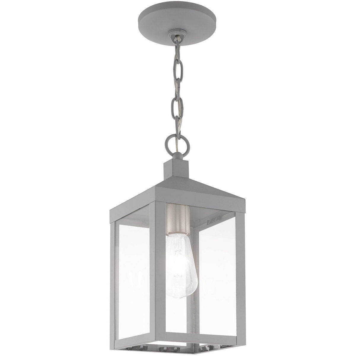 Nyack 1 Light 6.25 inch Nordic Gray Outdoor Pendant Lantern
