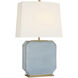 Thomas O'Brien Monique 25.75 inch 15.00 watt Silk Blue Table Lamp Portable Light