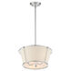 Pulito 15 inch Polished Nickel Semi-Flush Mount Ceiling Light