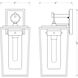 Sheridan 1 Light 18 inch Black Outdoor Wall Light