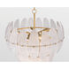 Marclaire 11 Light 26.5 inch Legacy Brass Pendant Ceiling Light in Clear Textured Handmade Glass