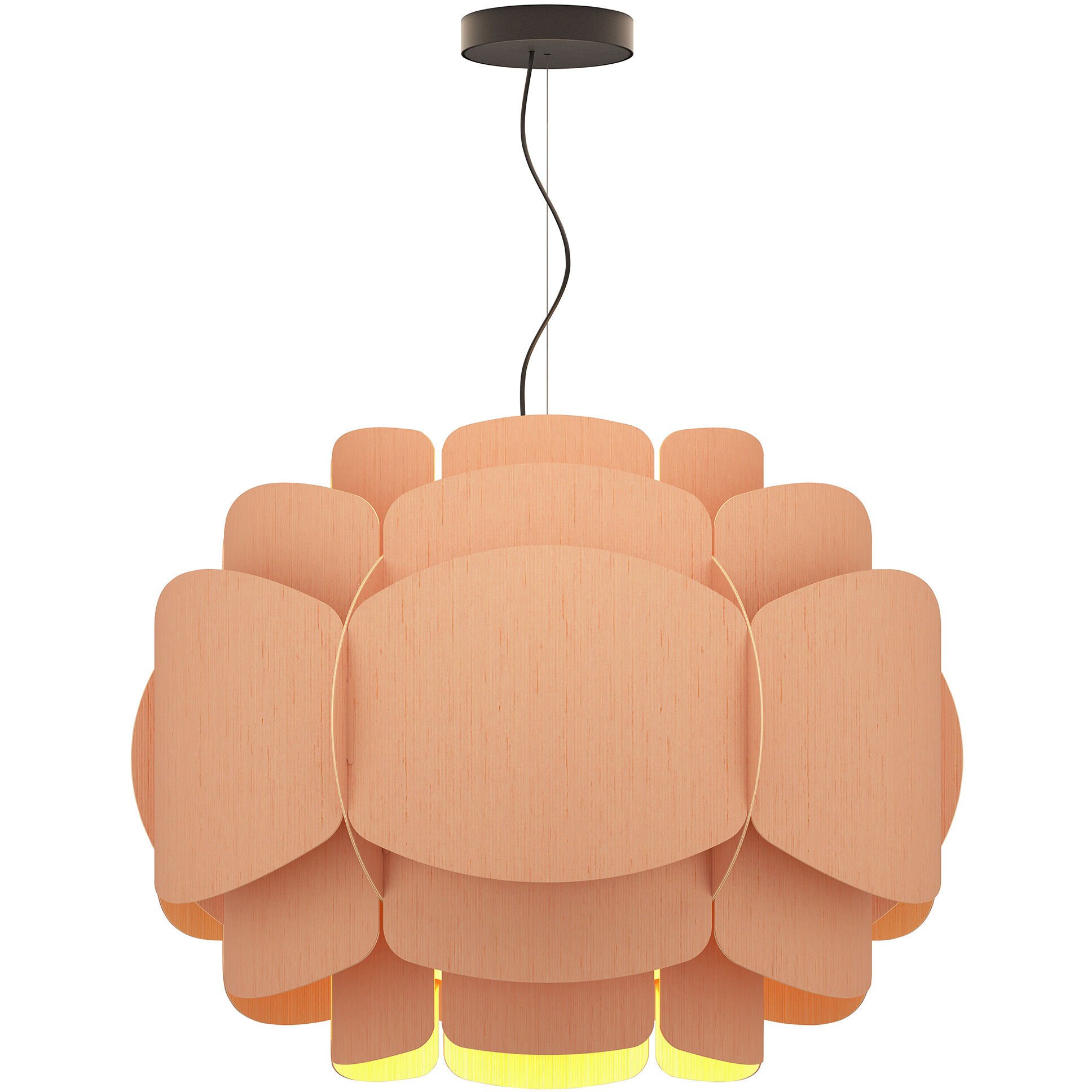 Bella 30 inch Rose Pendant Ceiling Light in Rose/Ash, WEP Collection