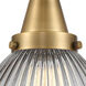Franklin Restoration Seneca Falls LED 9.5 inch Brushed Brass Flush Mount Ceiling Light