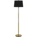 Ciudad 60 inch 150.00 watt Antique Brass and Silver Grey Floor Lamp Portable Light in Anitque Brass / Silver Grey