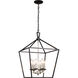 Lacey 6 Light 16 inch Polished Chrome and Black Pendant Ceiling Light