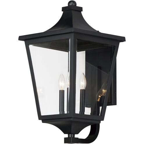 Sutton Place VX 3 Light 25 inch Black Outdoor Wall Mount