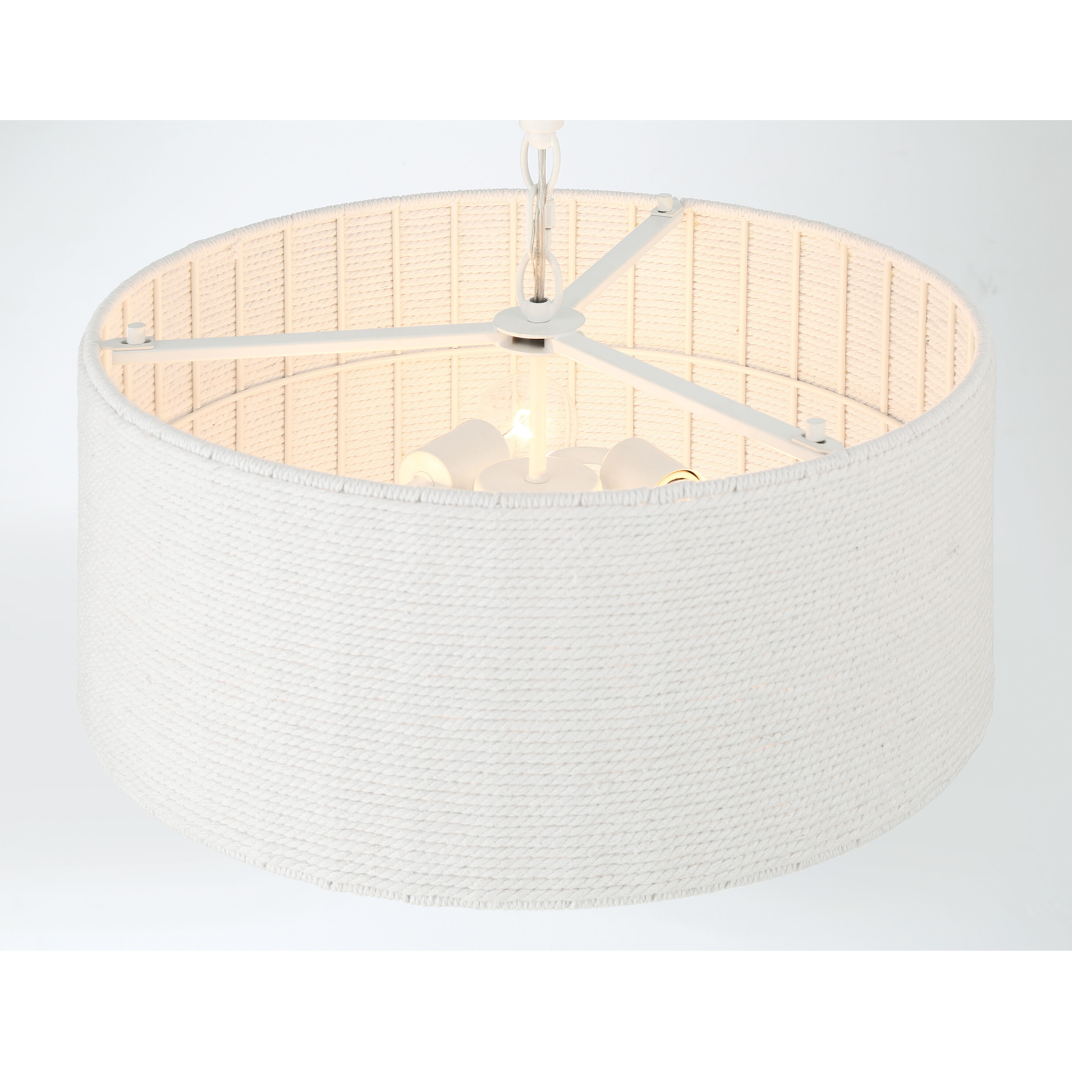 Lodelle 3 Light 19 inch Matte White Pendant Ceiling Light