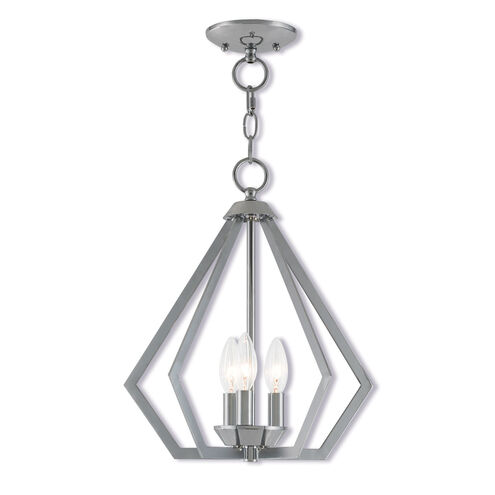 Prism 3 Light 14 inch Polished Chrome Convertible Mini Chandelier/Ceiling Mount Ceiling Light