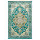 Zeus 102 X 66 inch Emerald/Olive/Khaki/Teal/Aqua/Dark Blue Rugs, Wool