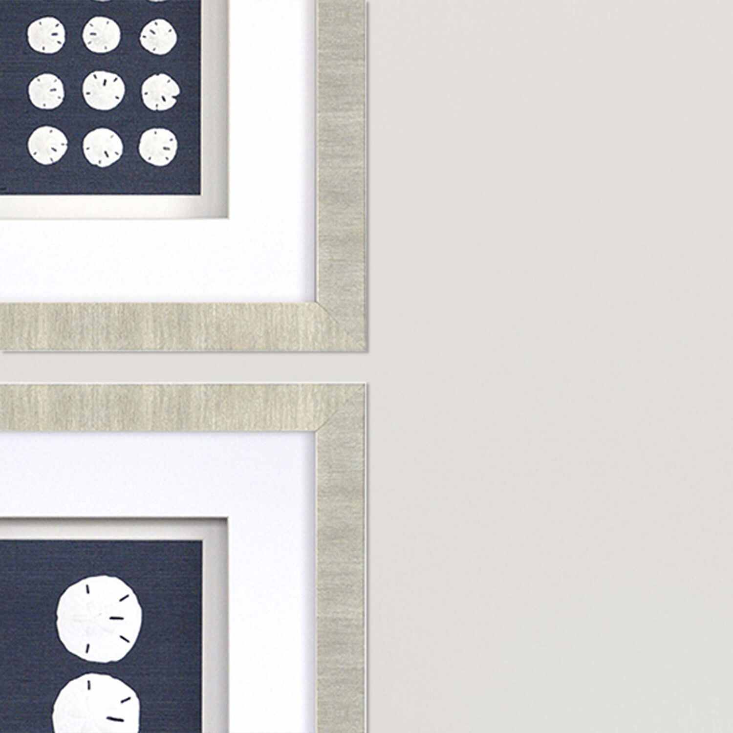 Naturals Blue and White Framed Art