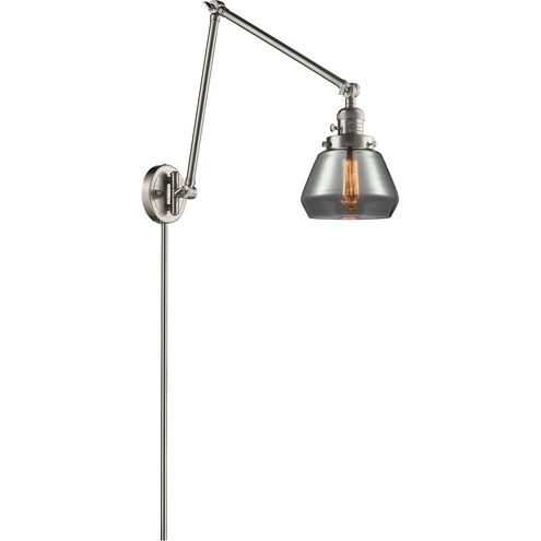 Fulton 30 inch 60.00 watt Satin Nickel Swing Arm Wall Light, Franklin Restoration