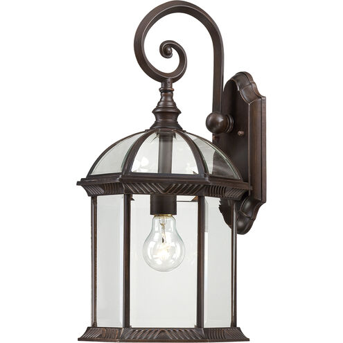 Boxwood 1 Light 19 inch Rustic Bronze Outdoor Wall Lantern