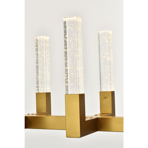 Noemi 10 Light 12 inch Satin Gold Pendant Ceiling Light