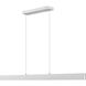 Hudson LED 55 inch Brushed Nickel Linear Chandelier Ceiling Light