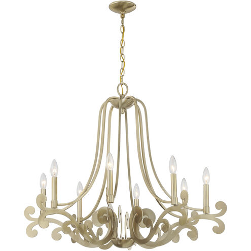 Lombard 8 Light 34 inch Noble Brass Chandelier Ceiling Light