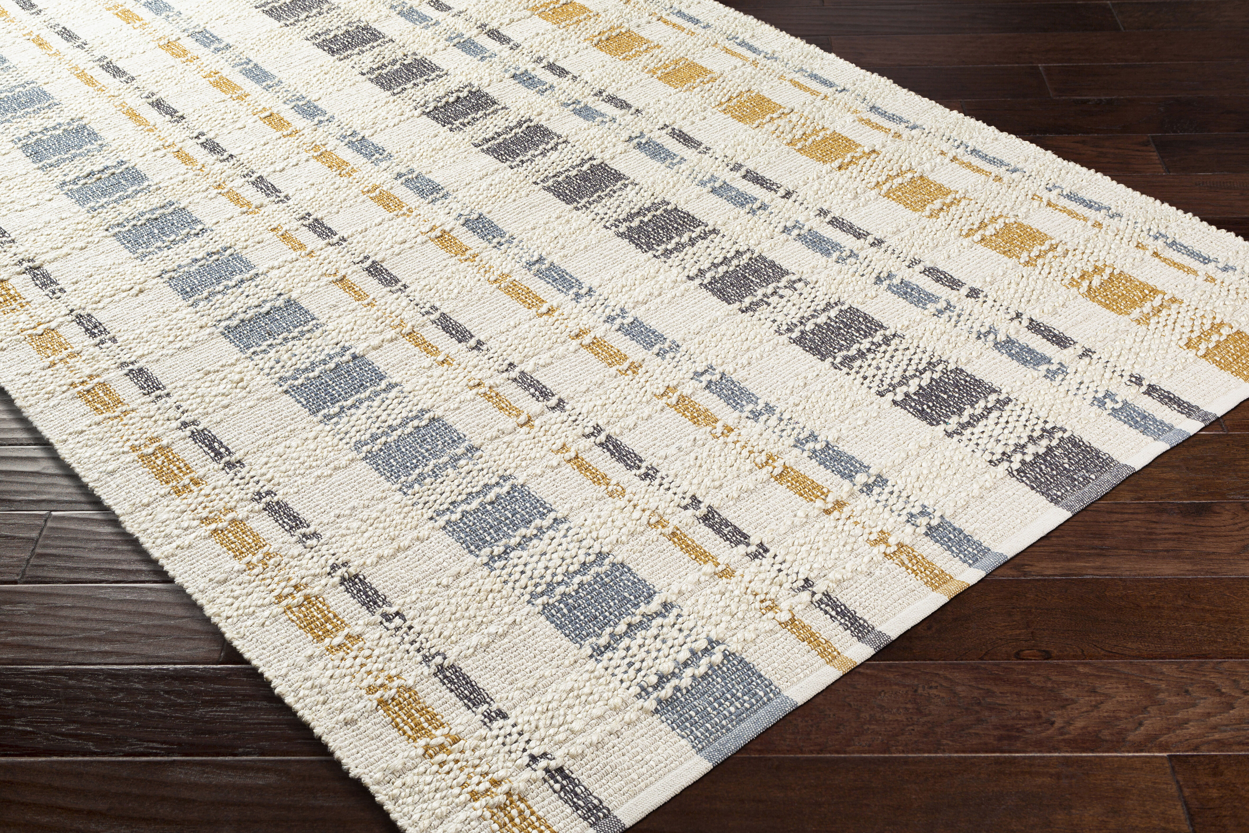 Lexington 90 X 60 inch Light Beige Rug in 5 x 8, Rectangle