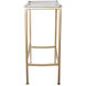 Acrylic 25 inch Gold and Clear Counter Stool
