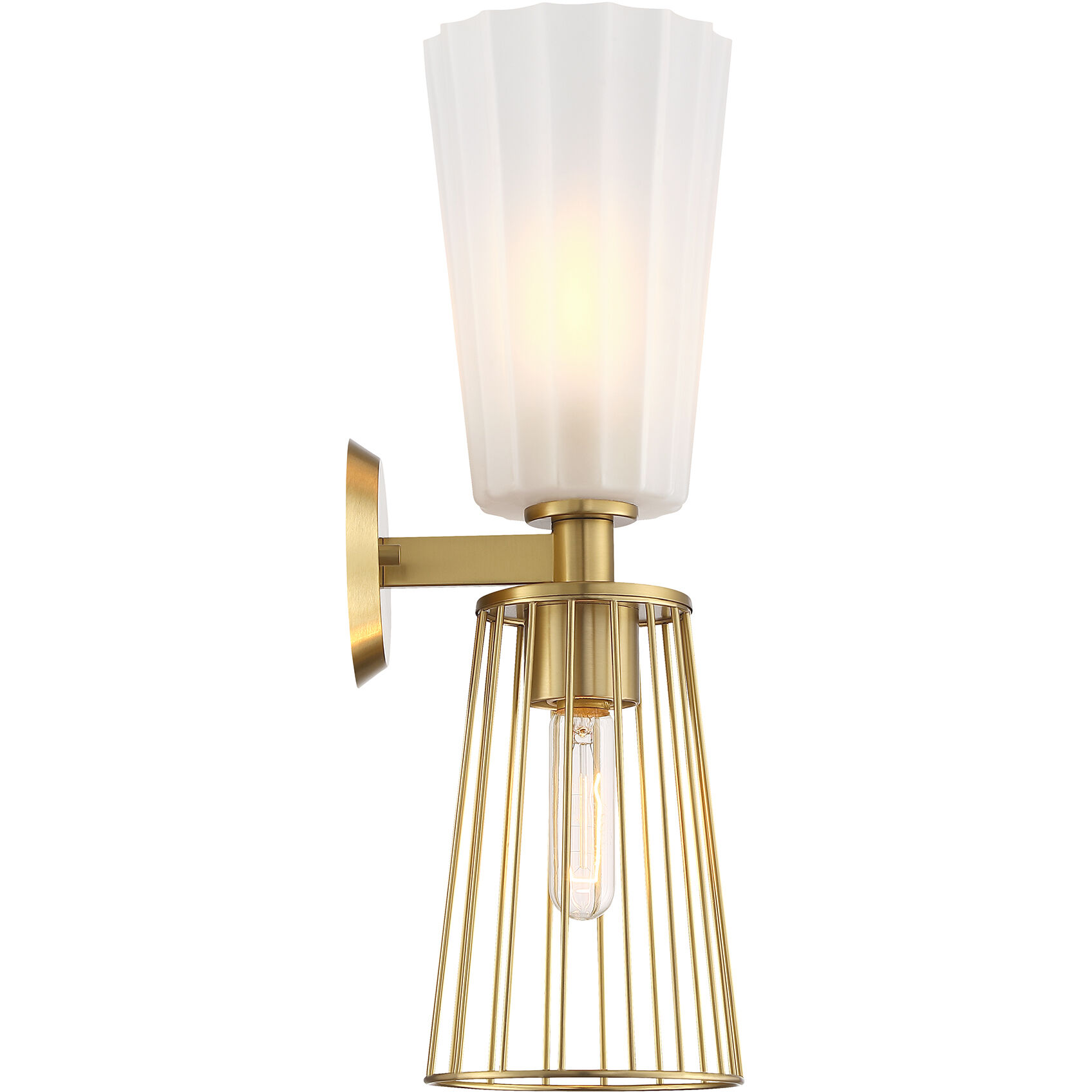 Liana 2 Light 6 inch Brushed Gold Wall Sconce Wall Light
