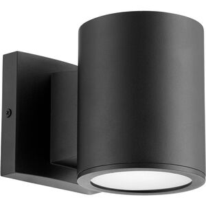 Cylinder LED 5 inch Noir Outdoor Wall Mount