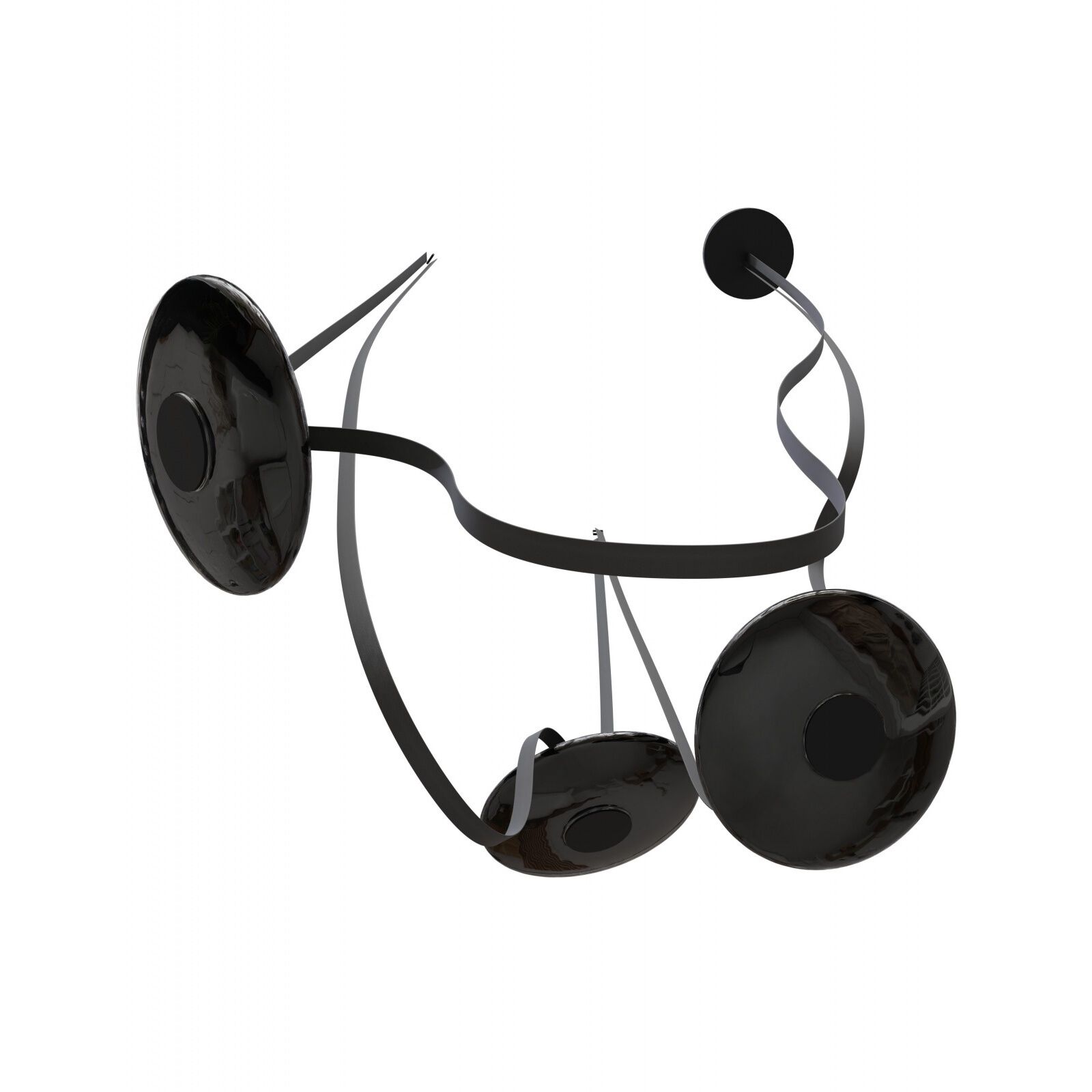 Fremont LED 8.5 inch Black Belt Chandelier Ceiling Light