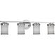 Textile 4 Light 31.5 inch Polished Chrome Bath Vanity Light Wall Light, Atlas Family, Choices