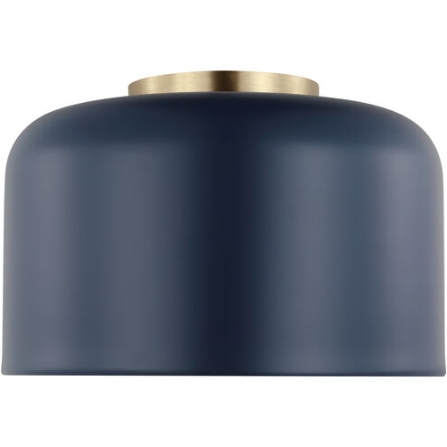 Malone 1 Light 10.75 inch Navy Ceiling Flush Mount Ceiling Light