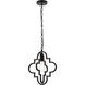 Sandara 1 Light 11 inch Black Pendant Ceiling Light