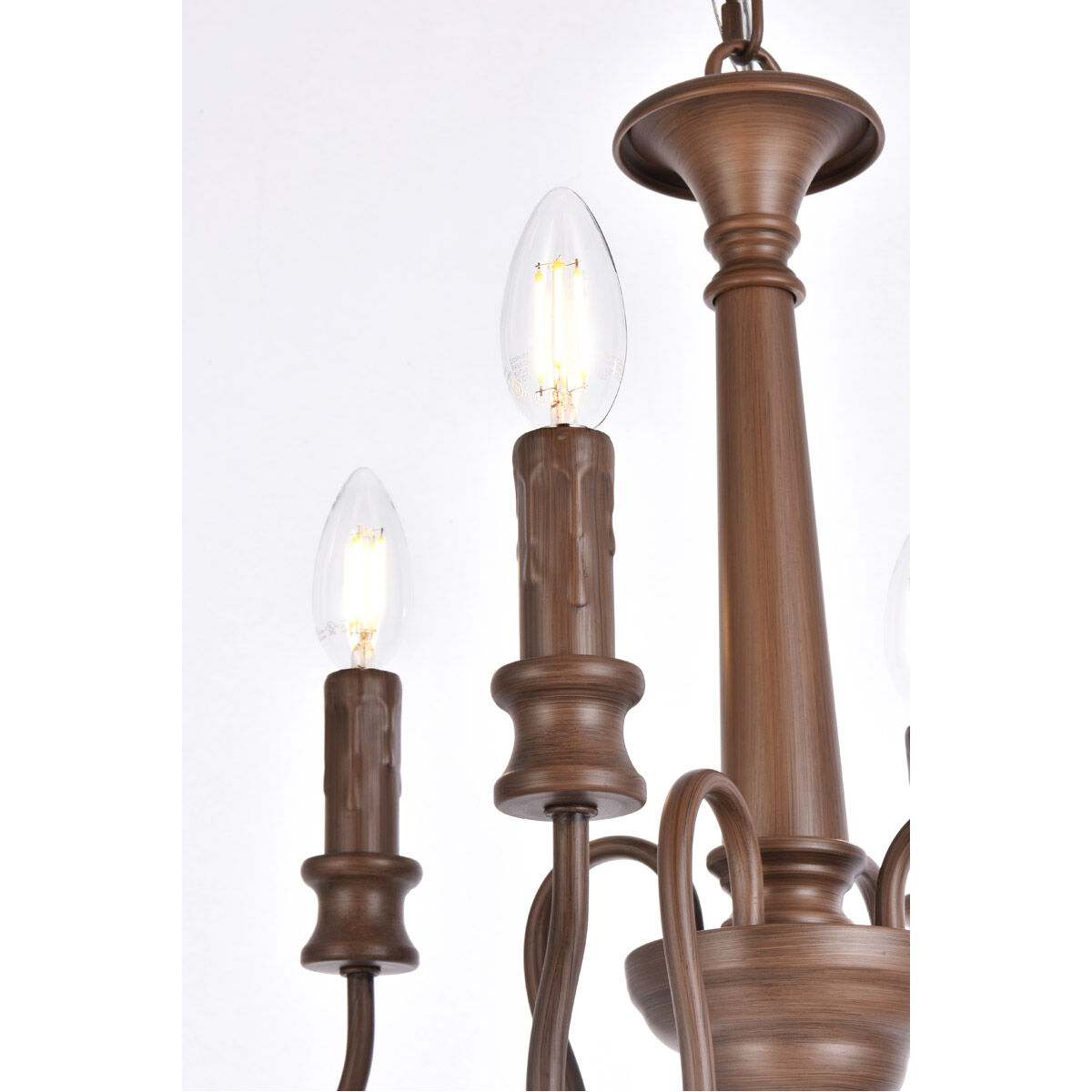 Flynx 4 Light 14 inch Weathered Oak Pendant Ceiling Light