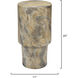 St. Germain 20 X 11 inch Marbled Grey Drink Table, Inline