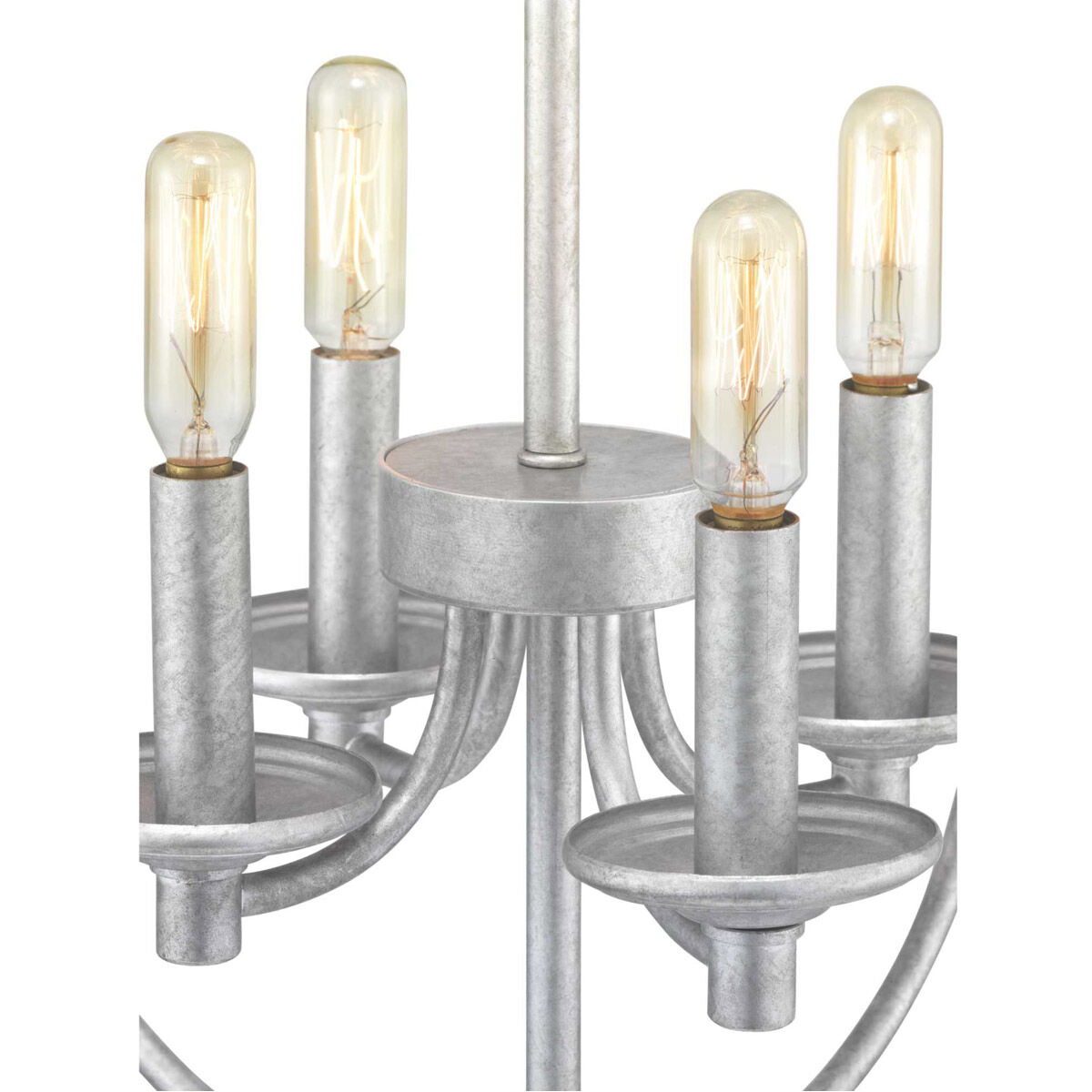Gulliver 4 Light 17 inch Galvanized Foyer Pendant Ceiling Light