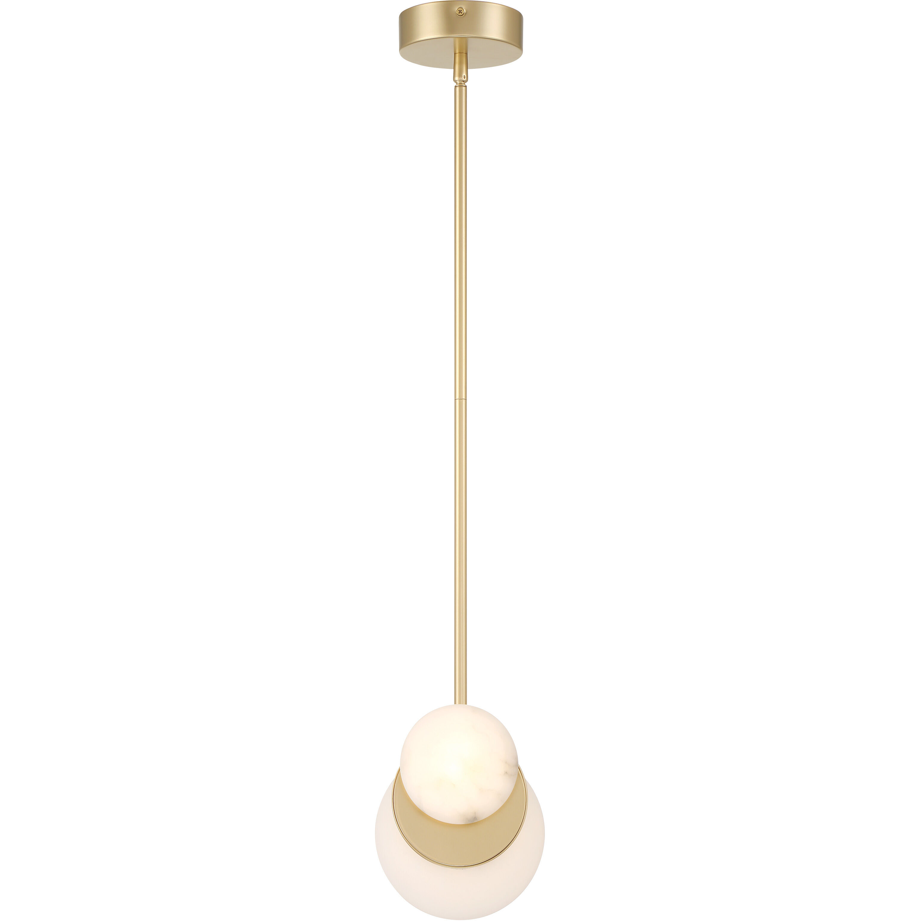 Zill LED 6.25 inch Lily Gold Pendant Ceiling Light