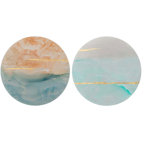 Horizons 2962 Multi and Orange and Blue and Metallic Wall Sculpture