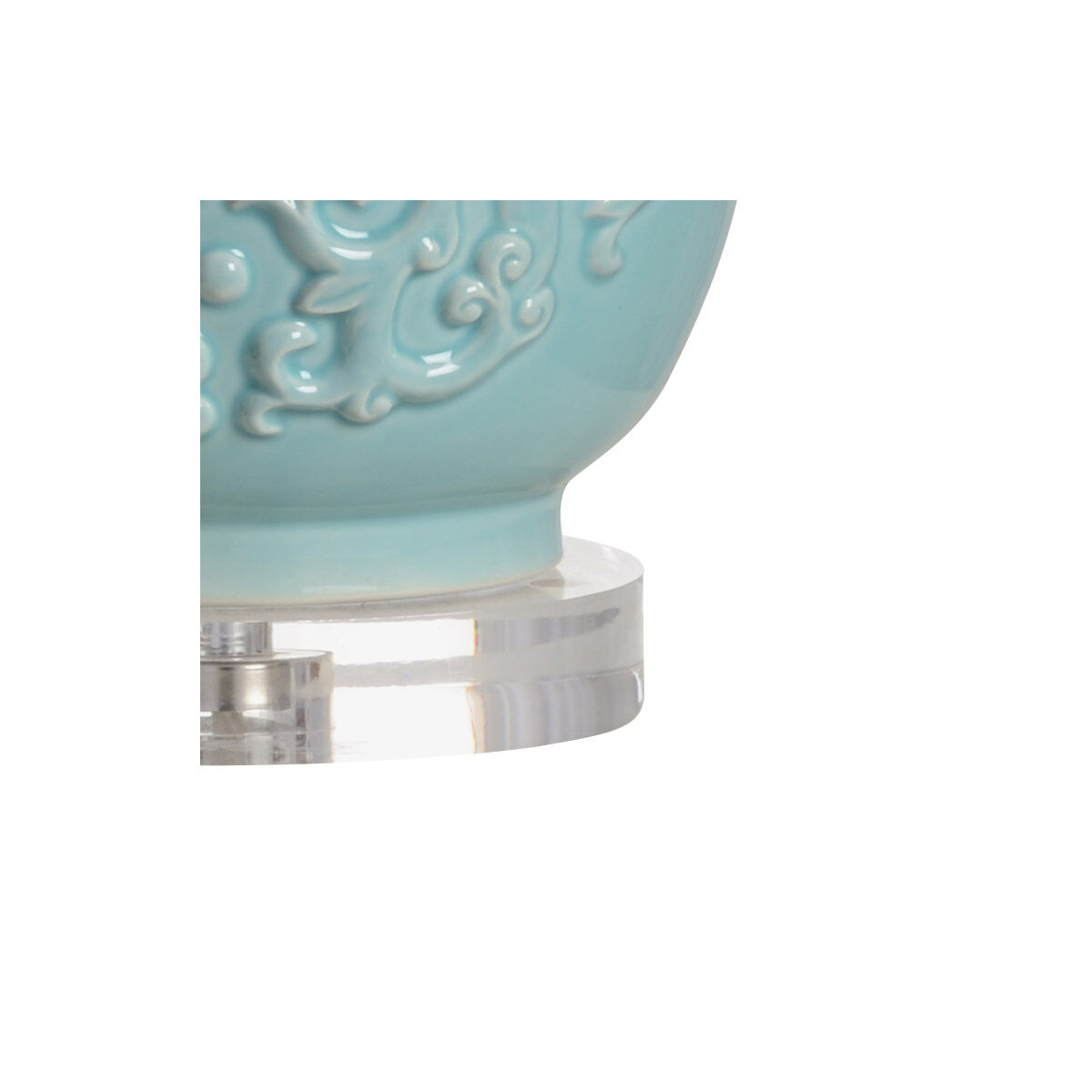 Biltmore 31 inch 100.00 watt Mint Glaze/Clear Table Lamp Portable Light