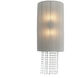 Crystal Reign 2 Light 10 inch Nickel Wall Sconce Wall Light