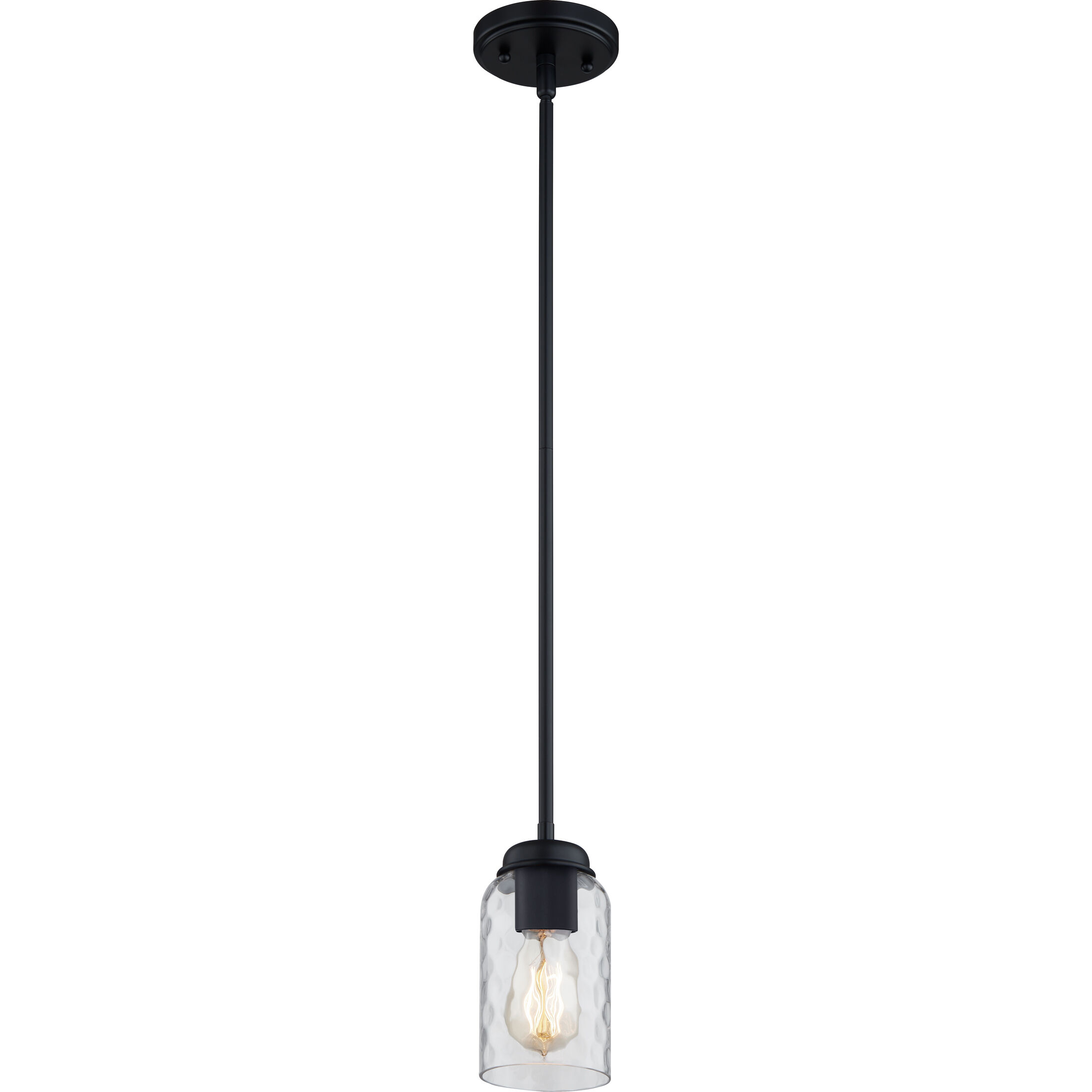 Blanche 1 Light 4 inch Matte Black Mini Pendant Ceiling Light