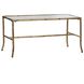 Anita 36 X 16.7 inch Antique Gold Coffee Table