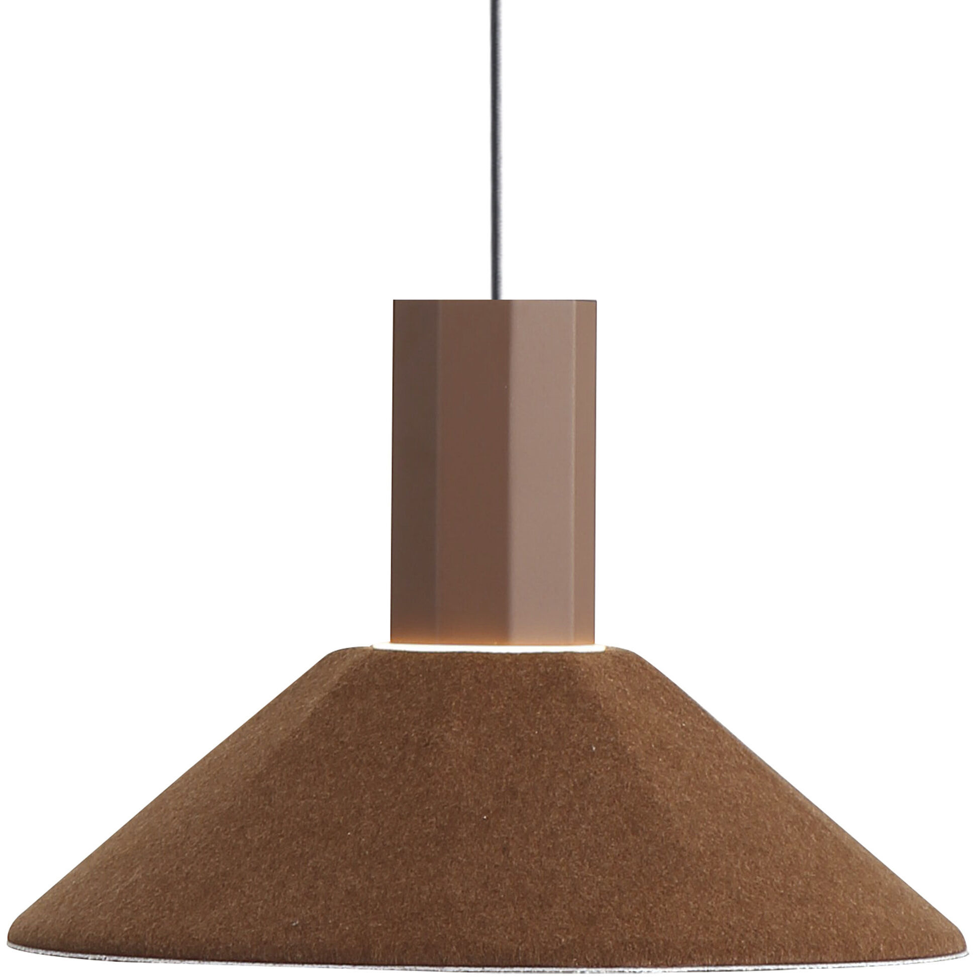 Faroe Pendant Ceiling Light in Flecked Black/Grey