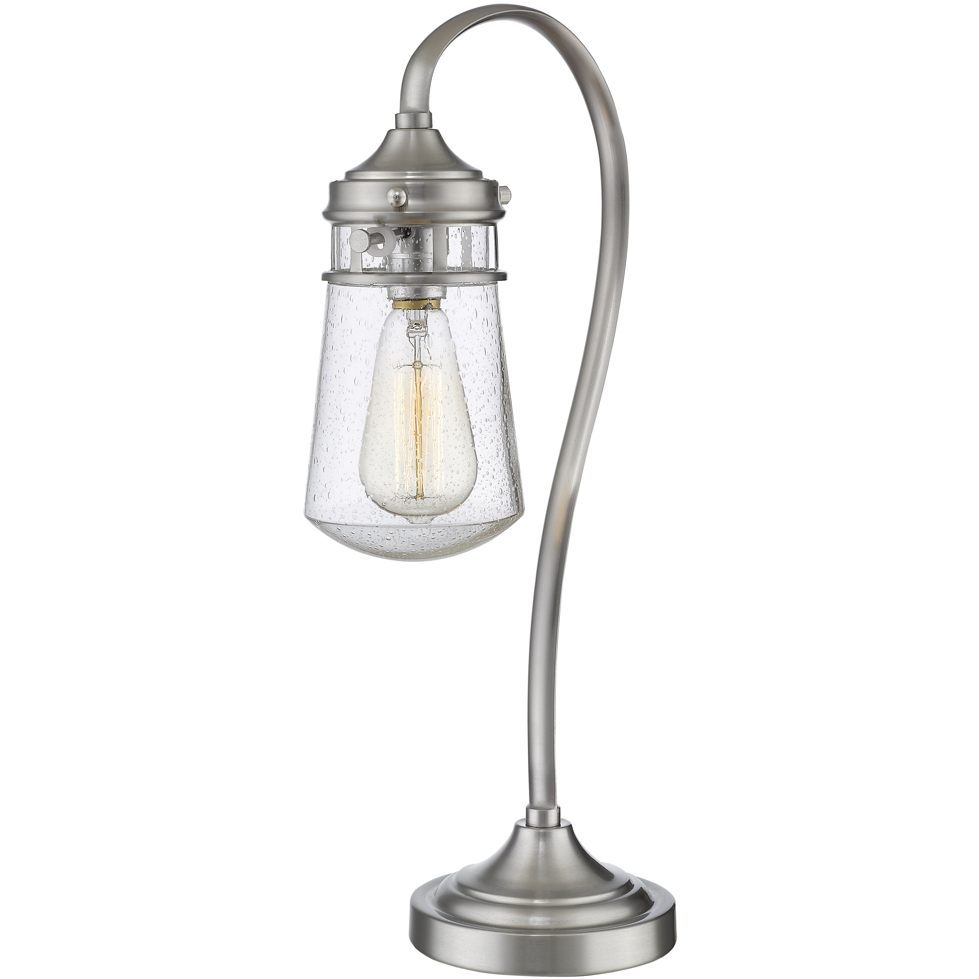 Celeste 20.5 inch 60 watt Brushed Nickel Table Lamp Portable Light