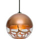 Rocky LED Black Cord Pendant Ceiling Light
