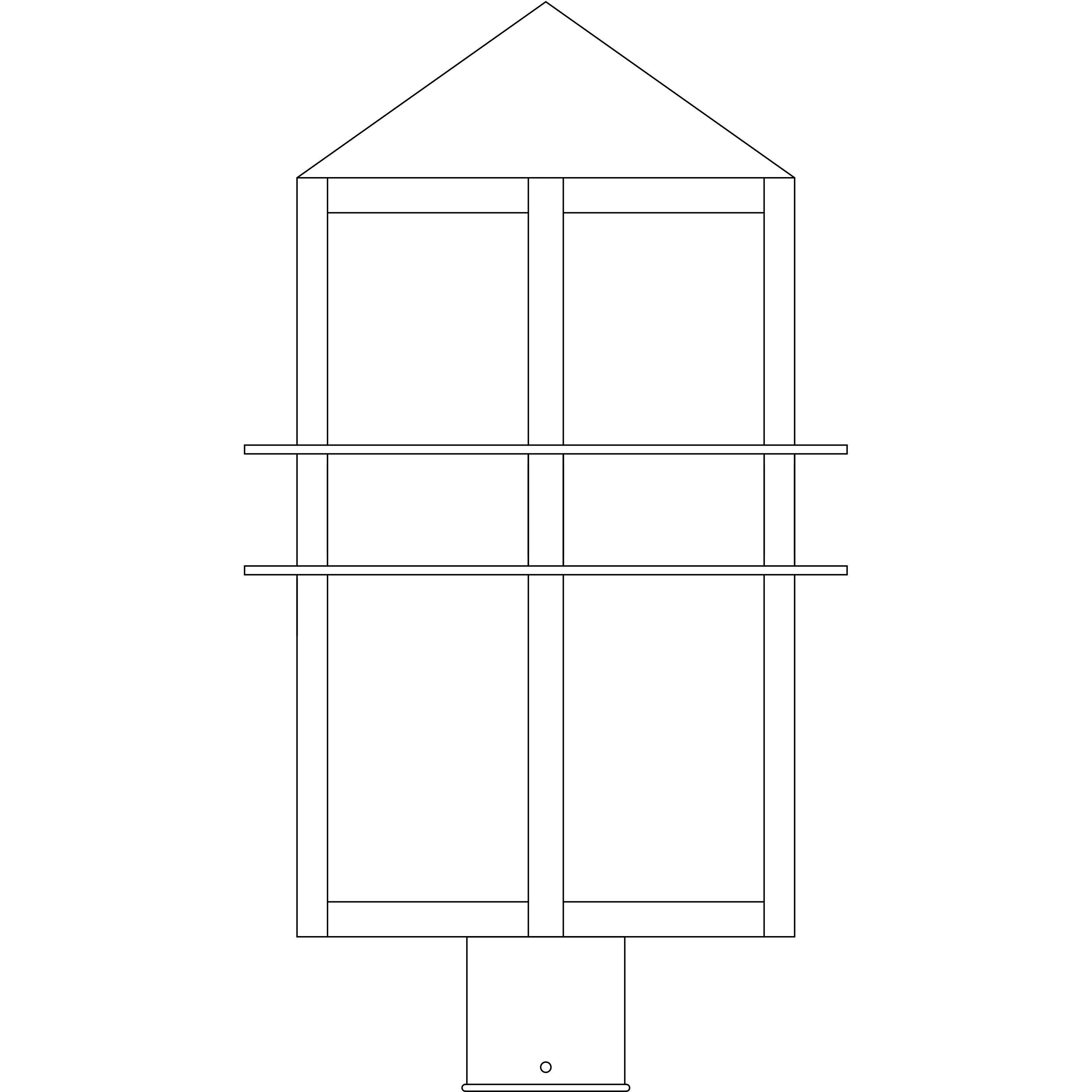 Bexley 1 Light 17.25 inch Antique Brass Post Mount in White Opalescent